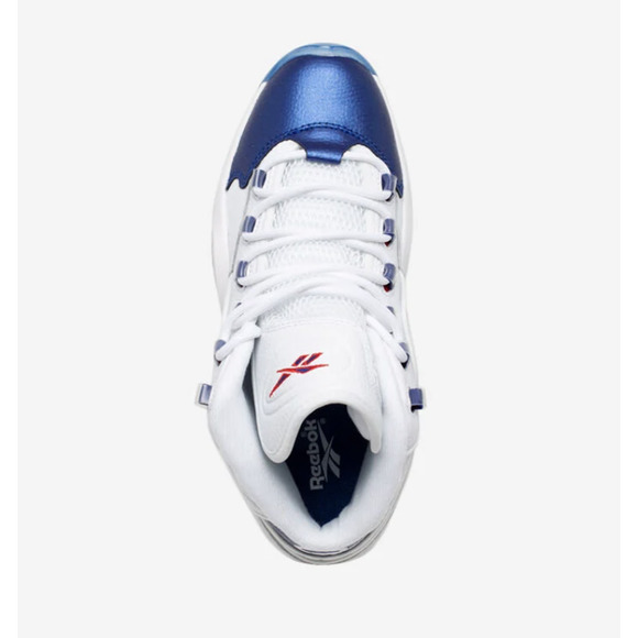 Reebok Classics Question Mid Iverson Blue Toe Mens 9 OG Basketball NWT GX0227 - Picture 4 of 6